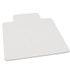 E.S. ROBBINS ES 120023 EverLife Light Use Chair Mat for Flat to Low Pile Carpeted Floors, Rectangular with Lip, Straight Edges, 36" x 48", Clear