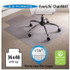E.S. ROBBINS ES 120023 EverLife Light Use Chair Mat for Flat to Low Pile Carpeted Floors, Rectangular with Lip, Straight Edges, 36" x 48", Clear
