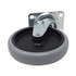 RUBBERMAID COMMERCIAL PROD. FG4501L20000 Replacement Bayonet-Stem Swivel Casters, Swivel Mount Plate, 5" Soft Rubber Wheel, Black