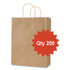 INTEGRATED BAGGING SYSTEMS Inteplast Group KRFTW18719 Get Reddi Paper Bags, Mega Size, 70# Basis Weight, Twisted Rope Handles, 18 x 7 x 18.75, Brown, 200/Carton