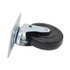 RUBBERMAID COMMERCIAL PROD. 4402-L1 Replacement Plate Casters, Rigid Mount Plate, 5" Rubber Wheel, Black