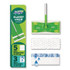 PROCTER & GAMBLE Swiffer® 16516CT Sweep and Mop 2-in-1 Dry + Wet Floor Mopping and Sweeping Kit, 12.4 x 2.95 Mop Head, Silver Plastic Handle, 6/Carton