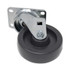 RUBBERMAID COMMERCIAL PROD. FG4608L30000 Replacement Plate Casters, Rigid Mount Plate, 4" Phenolic Wheel, Black