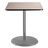 NATIONAL PUBLIC SEATING NPS® CG33636RB1GY Cafe Table, 36w x 36d x 42h, Square Top/Round Base, Gray Nebula Top, Gray Base