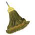 THE ODELL CORPORATION O'Dell® 1400MGR 1400 Series Mop Head, Cotton/Rayon/Synthetic Blend, Medium, 5" Headband, Green