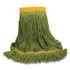 THE ODELL CORPORATION O'Dell® 1400MGR 1400 Series Mop Head, Cotton/Rayon/Synthetic Blend, Medium, 5" Headband, Green