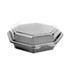 DART SOLO® 865045-AP94 Creative Carryouts OctaView Hinged Lid Containers, 7.5 x 8 x 2.4, Black/Clear, Plastic, 100/Carton