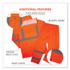 TENACIOUS HOLDINGS, INC. ergodyne® 25334 GloWear 8376K Lightweight HV Rain Suit, Large, Orange