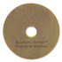 3M/COMMERCIAL TAPE DIV. Scotch-Brite™ 09543 Clean and Shine Pad, 18" Diameter, Brown/Yellow, 5/Carton