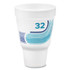 DART 32AJ32B Breeze Hot/Cold Insulated Foam Drinking Cups, Squat Pedestal Cup, 32 oz, Teal/White/Blue, 500/Carton