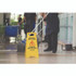 ALPINE INDUSTRIES ALP4993 Bilingual Caution Wet Floor Sign, 11.8 x 0.7 x 24.6, Yellow, 3/Carton