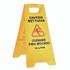ALPINE INDUSTRIES ALP4993 Bilingual Caution Wet Floor Sign, 11.8 x 0.7 x 24.6, Yellow, 3/Carton