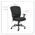ALERA MT4510 Alera Mota Series Big and Tall Chair, Supports Up to 450 lb, 19.68" to 23.22" Seat Height, Black