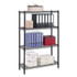 WHALEN FURNITURE MANUFACTURING WS1436544B 4-Shelf Wire Shelving Unit, 36w x 14d x 54h, Black