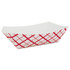 SOUTHERN CHAMPION TRAY SCT® 0433 Paper Food Baskets, 10 lb Capacity, 9.84 x 6.97 x 3.13, Red/White, Paper, 250/Carton