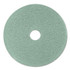 3M/COMMERCIAL TAPE DIV. 17438 Ultra High-Speed Floor Burnishing Pads 3100, 24" Diameter, Aqua, 5/Carton