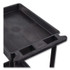 LUXOR WORKSPACES, LLC STC111B ENDURA Three-Shelf Utility Cart, Plastic, 300 lb Capacity, 26.5" x 18.5" x 39.25", Black