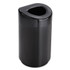 SAFCO PRODUCTS 9920BL Open Top Round Waste Receptacle, 30 gal, Steel, Black
