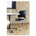 SAFCO PRODUCTS 6805BL Reve Guest Chair with Straight Legs, 19" x 24.5" x 33.5", Black Seat, Black Back, Silver Base, 2/Carton