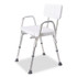 BRIGGS HEALTHCARE DMI® 52217331900 Shower Chair with Back, Supports Up to 350 lb, 16" to 20" Seat Height, White/Silver