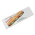 BAGCRAFT 300435 Sub Sandwich Bags, Submarine: Torpedo Sandwich Icon Labeling, 4.5" x 2" x 14", White/Red/Green, 1,000/Carton