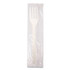 WNA, INC. EPS072 EcoSense Renewable Plant Starch Cutlery, Individually Wrapped, Mediumweight Fork, Plastic, Natural, 750/Carton