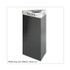 SAFCO PRODUCTS 9552BL Trifecta Waste Receptacle, 34" High Base, 19 gal, Steel, Black