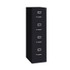 ALERA HVF152252BL Four-Drawer Economy Vertical File, Letter-Size File Drawers, 15" x 22" x 52", Black