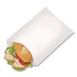 BAGCRAFT 450019 Grease-Resistant Single-Serve Bags, 6" x 0.75" x 7.25", White, 2,000 Bags/Carton