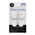 ADVANTUS Advantus® Wall Clips For Fabric Panels, White, 40 Sheet Capacity, Pack of 4