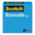 3M COMPANY 3M® Scotch® Removable Tape, 1/2 in X 36 yd, Matte Clear, 1 Roll