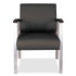 ALERA ML2319 Alera metaLounge Series Mid-Back Guest Chair, 24.6" x 26.96" x 33.46", Black Seat, Black Back, Silver Base