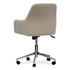 ALERA Workspace by WS4251 Mid-Century Task Chair, Supports Up to 275 lb, 18.9" to 22.24" Seat Height, Cream Seat, Cream Back