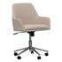 ALERA Workspace by WS4251 Mid-Century Task Chair, Supports Up to 275 lb, 18.9" to 22.24" Seat Height, Cream Seat, Cream Back