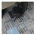 ALERA MAT4660CLPR Studded Chair Mat for Flat to Low Pile Carpeted Floors, Rectangular, Beveled Edges, 46" x 60", Clear