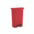 RUBBERMAID COMMERCIAL PROD. 1883564 Streamline Resin Step-On Container, Front Step Style, 8 gal, Polyethylene, Red