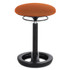 SAFCO PRODUCTS 3000OR Twixt Desk Height Ergonomic Stool, Supports Up to 250 lb, 22.5" Seat Height, Orange Seat, Black Base