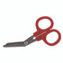 FIRST AID ONLY, INC. 730010 Angled First Aid Kit Scissors, 4" Long, 1.5" Cut Length, Crane-Style Red Handle
