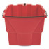 RUBBERMAID COMMERCIAL PROD. 2064907 WaveBrake 2.0 Dirty Water Bucket, 18 qt, Plastic, Red
