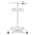 SAFCO PRODUCTS 1944WH VUM Mobile Workstation, 30.75" x 22.28" x 36.12" to 48.25", White