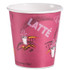 DART SOLO® 510SI Paper Hot Drink Cups in Bistro Design, 3.54" Diameter x 3.61" h, 10 oz, Maroon, 1,000/Carton