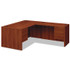 HON COMPANY 10784LCO 10700 Series "L" Workstation Desk with Three-Quarter Height Pedestal on Left, 66" x 30" x 29.5", Cognac