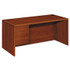 HON COMPANY 10784LCO 10700 Series "L" Workstation Desk with Three-Quarter Height Pedestal on Left, 66" x 30" x 29.5", Cognac