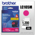 BROTHER INTL. CORP. LC105M LC105M Innobella Super High-Yield Ink, 1,200 Page-Yield, Magenta