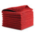 RUBBERMAID COMMERCIAL PROD. 1820577 Microfiber Cleaning Cloths, 12 x 12, Red, 24/Pack