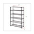 ALERA SW664818BL NSF Certified 6-Shelf Wire Shelving Kit, 48w x 18d x 72h, Black