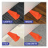 MASTER CASTER COMPANY 00965 Giant Foot Doorstop, No-Slip Rubber Wedge, 3.5w x 6.75d x 2h, Safety Orange