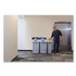 RUBBERMAID COMMERCIAL PROD. 2171554 Slim Jim Recycling Station 1-Stream, Landfill Recycling Station, 33 gal, Resin, Gray