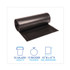 BOARDWALK 434722BLK High-Density Can Liners, 56 gal, 19 mic, 43" x 47", Black, Perforated Roll, 25 Bags/Roll, 6 Rolls/Carton