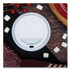 DART SOLO® TLP316 Traveler Cappuccino Style Dome Lid, Fits 10 oz to 24 oz Hot Cups, Plastic, White, 100/Pack, 10 Packs/Carton